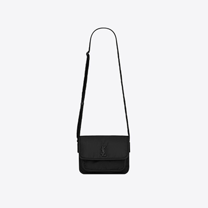 9a+quality saint laurent niki econyl recycled nylon small flap messenger crossbody bag